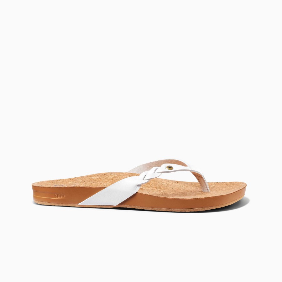 Vrouwen Reef Sandalen | Kussen Court Twist Wit