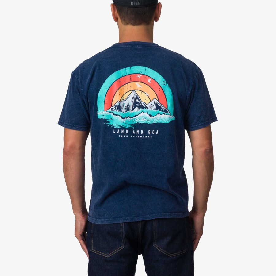 Heren Reef T-Shirts | Outdoorz T-Shirt Met Korte Mouwen Blauw