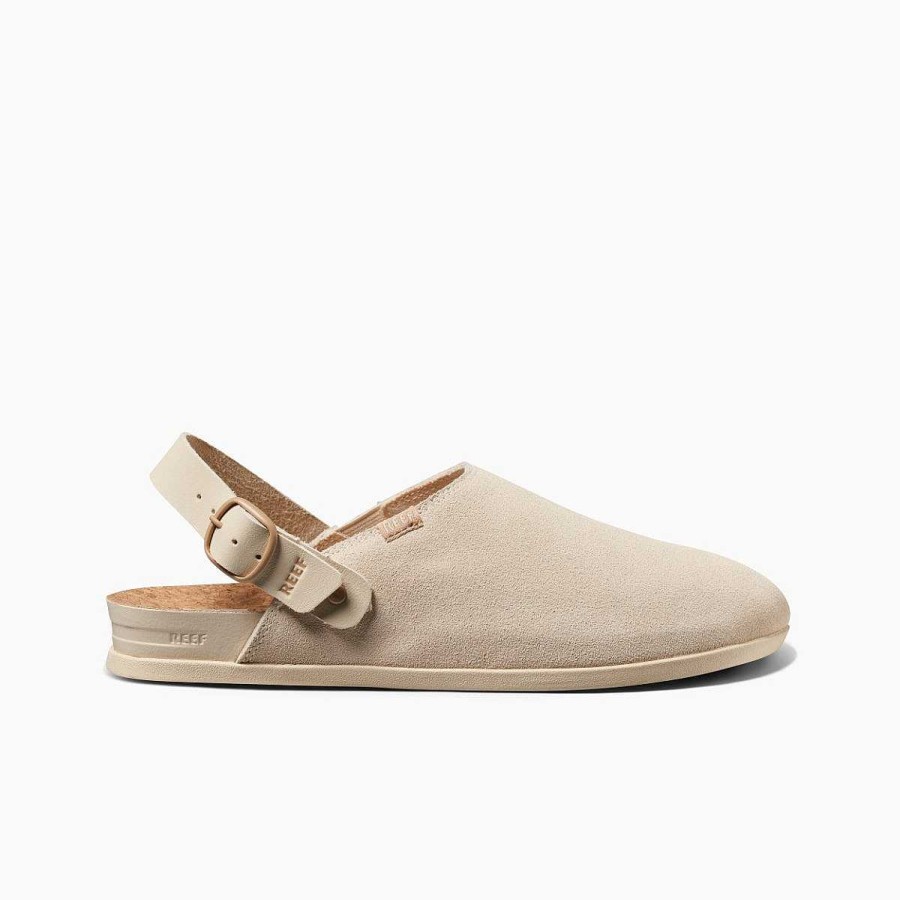 Vrouwen Reef Klompen | Rifkussen Salie Suede Vintage