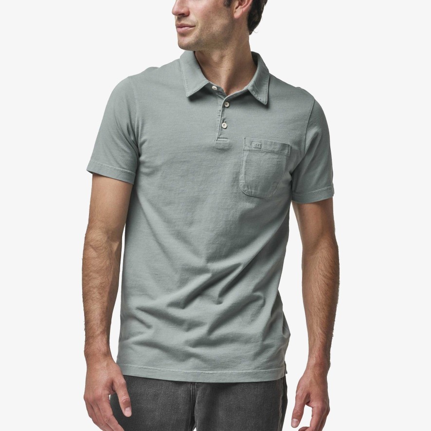 Heren Reef Overhemden | Walker Poloshirt Met Korte Mouwen Chinoisgroen