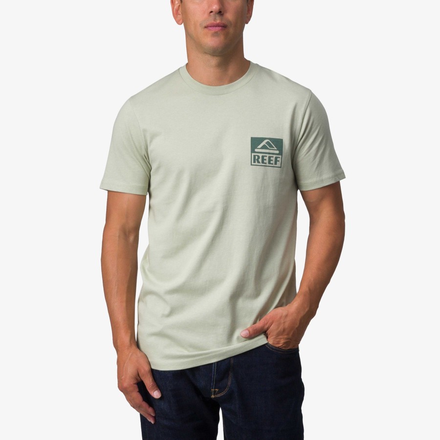 Heren Reef T-Shirts | Palms T-Shirt Met Korte Mouwen Woestijn Salie