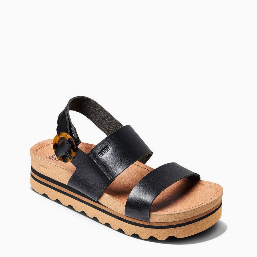 Vrouwen Reef Sandalen | Vista Hallo Gesp Zwart/Bruin