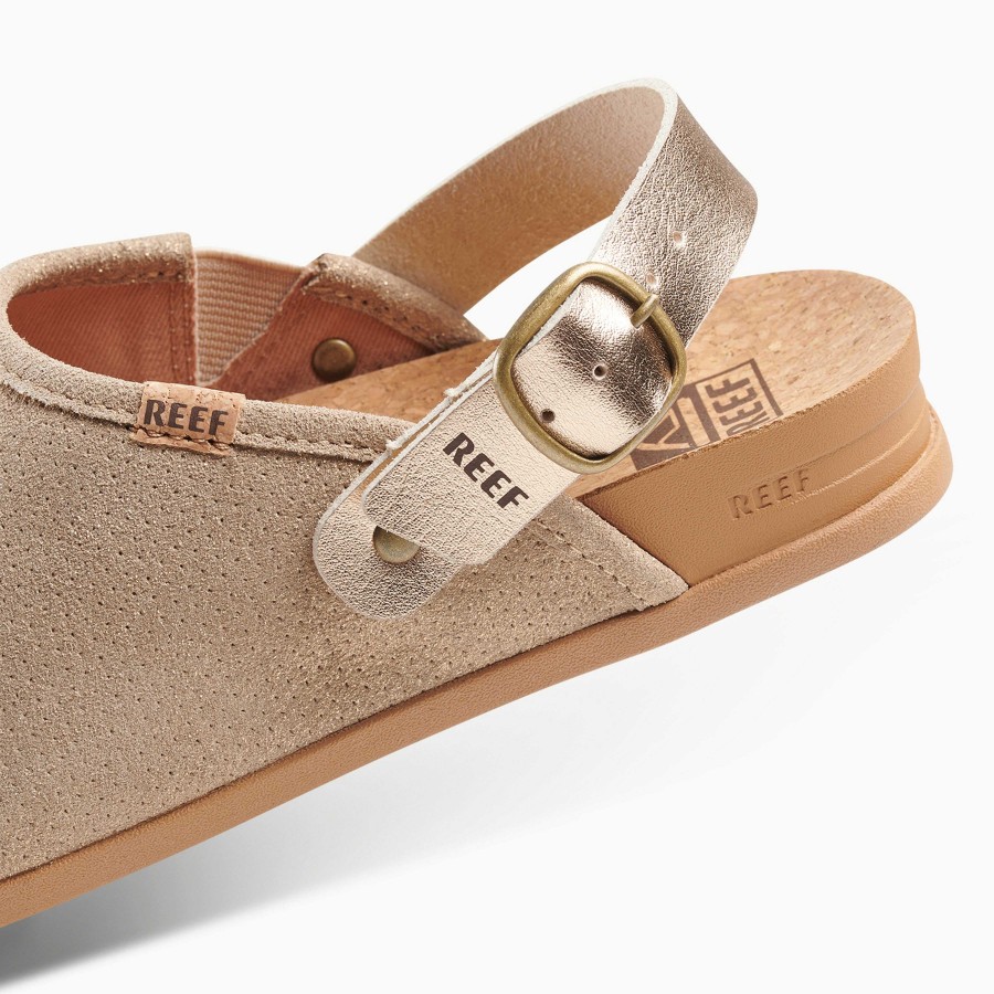 Vrouwen Reef Dia'S | Rifkussen Salie Suede Gouden Uur