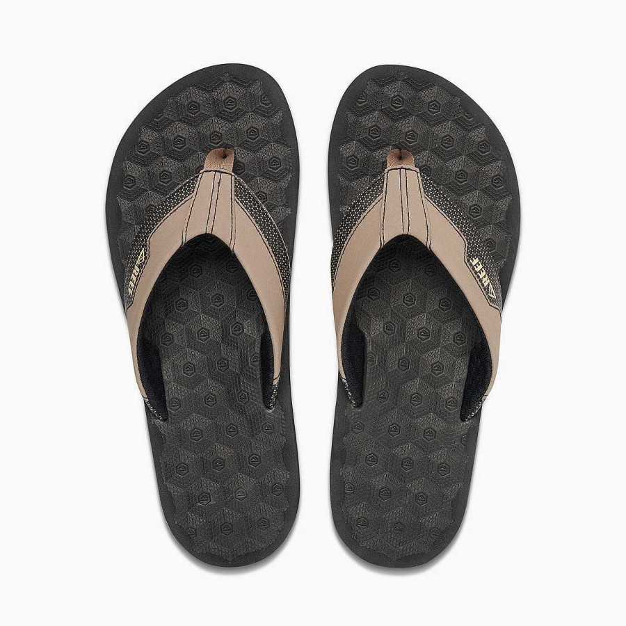 Heren Reef Slippers | De Ripper Zwart/Bruin