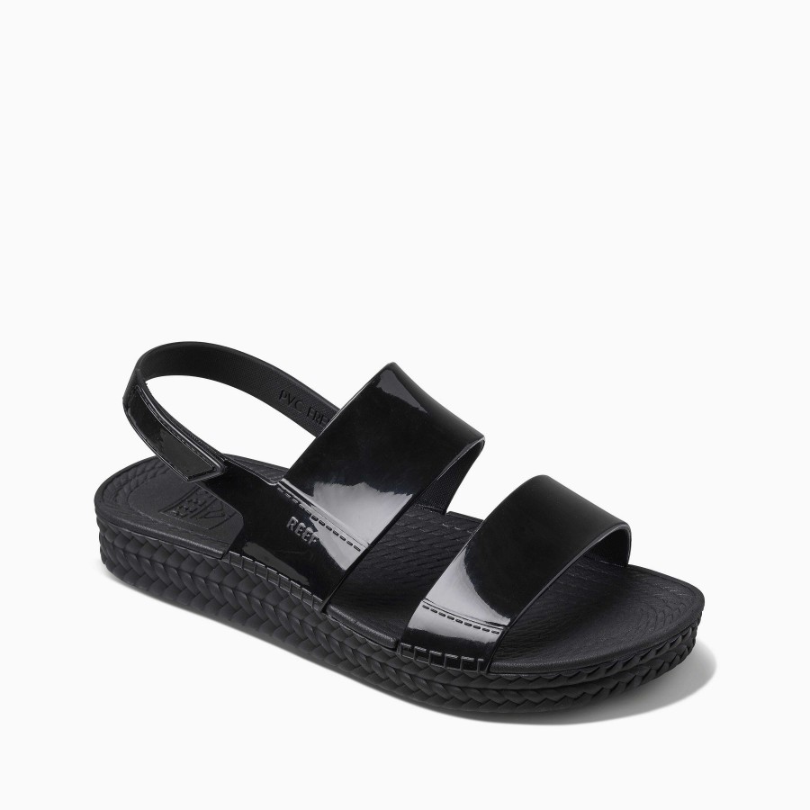 Vrouwen Reef Sandalen | Rifwater Uitzicht Zwarte Glans