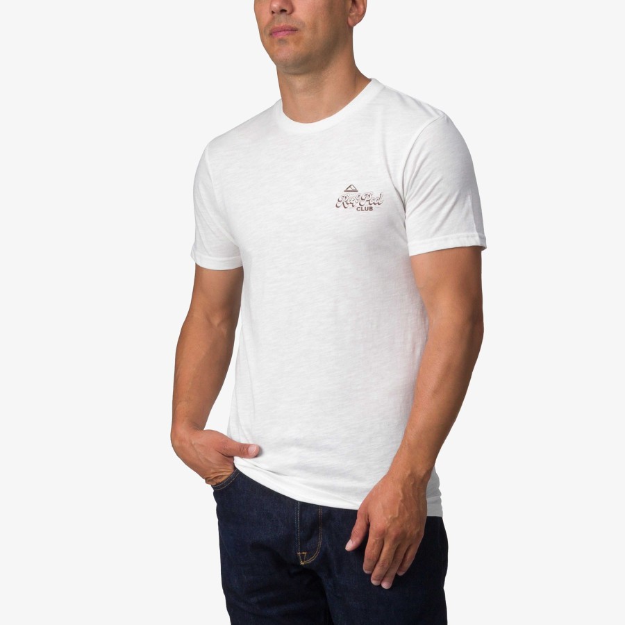 Heren Reef T-Shirts | Pool Club T-Shirt Met Korte Mouwen Helder Wit