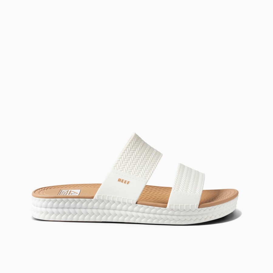 Vrouwen Reef Sandalen | Water Vista-Glijbaan Wit/Bruin