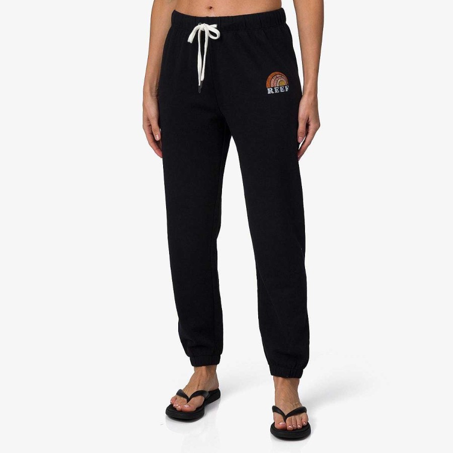 Vrouwen Reef Joggingbroek | Becca French Terry Jogger Zwart