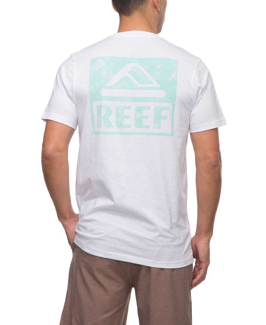 Heren Reef T-Shirts | Wellie-T-Shirt Met Korte Mouwen Helder Wit