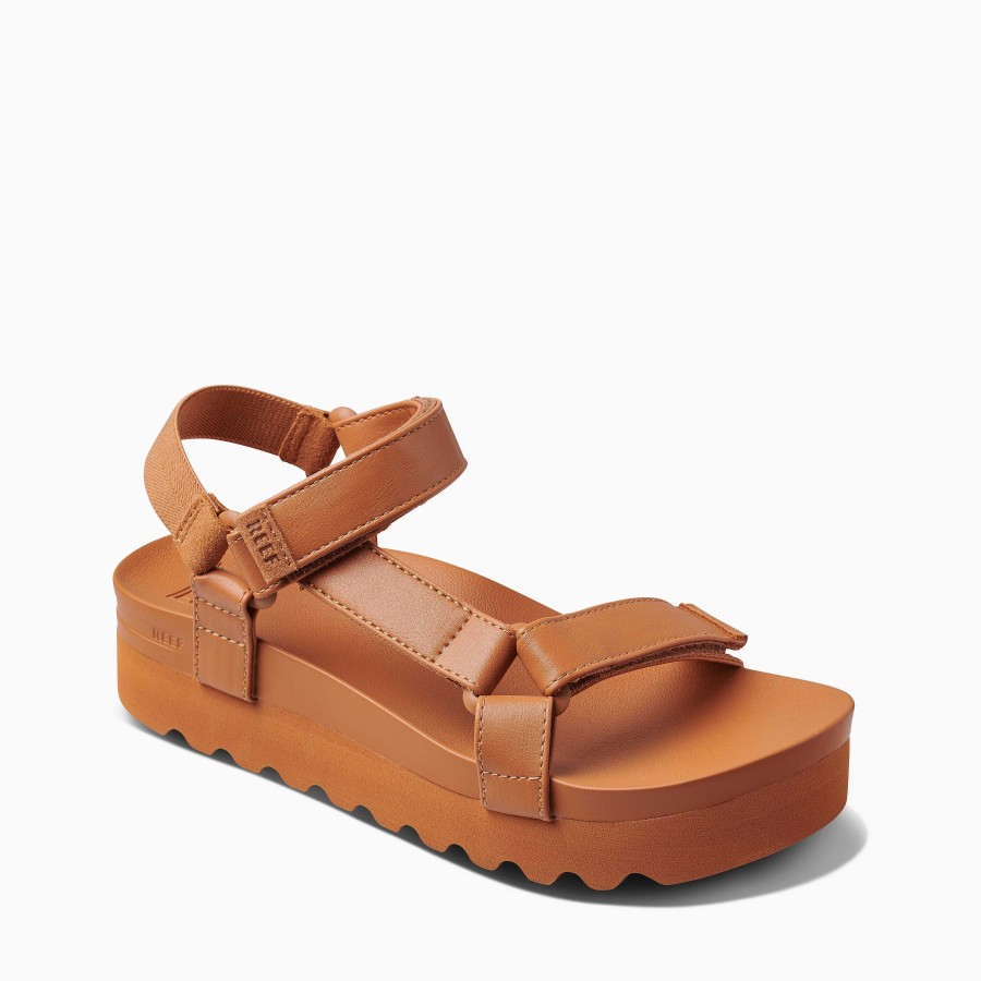 Vrouwen Reef Sandalen | Kussen Rem Hallo Cognac