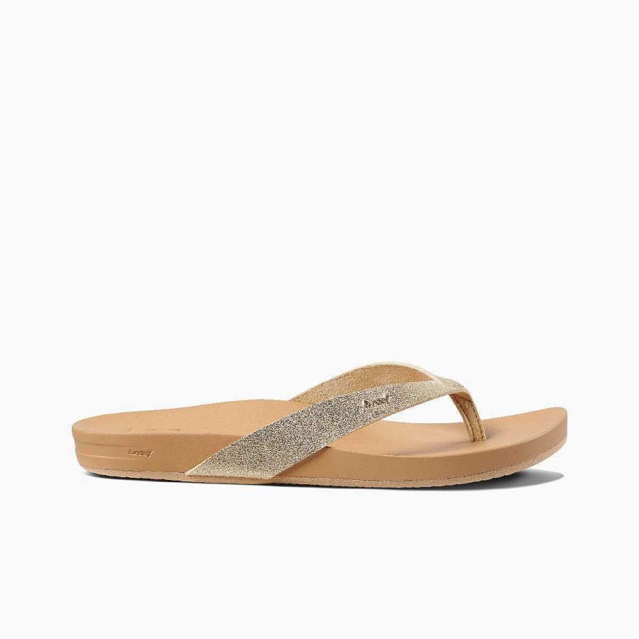 Vrouwen Reef Sandalen | Kussen Hof Bruin/Champagne