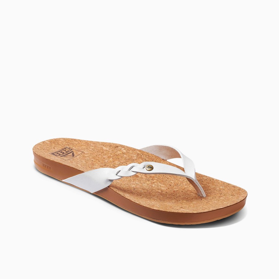 Vrouwen Reef Sandalen | Kussen Court Twist Wit