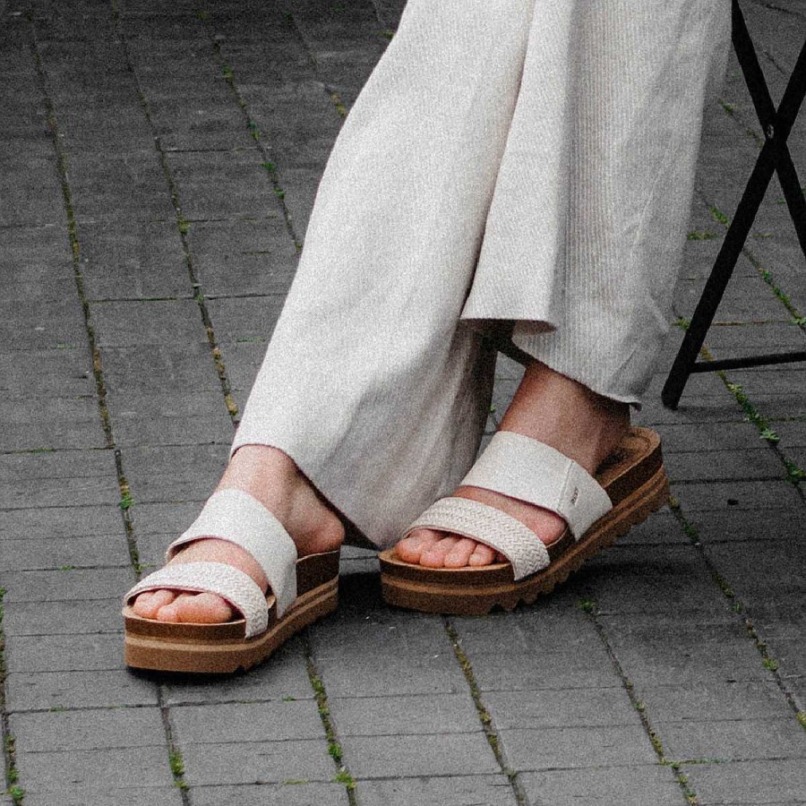 Vrouwen Reef Sandalen | Kussen Vista Hallo Witte Vlecht