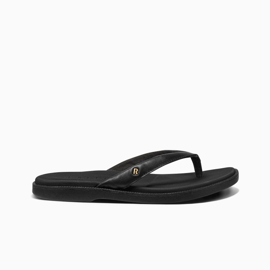 Vrouwen Reef Slippers | Verheven Lux Zwart