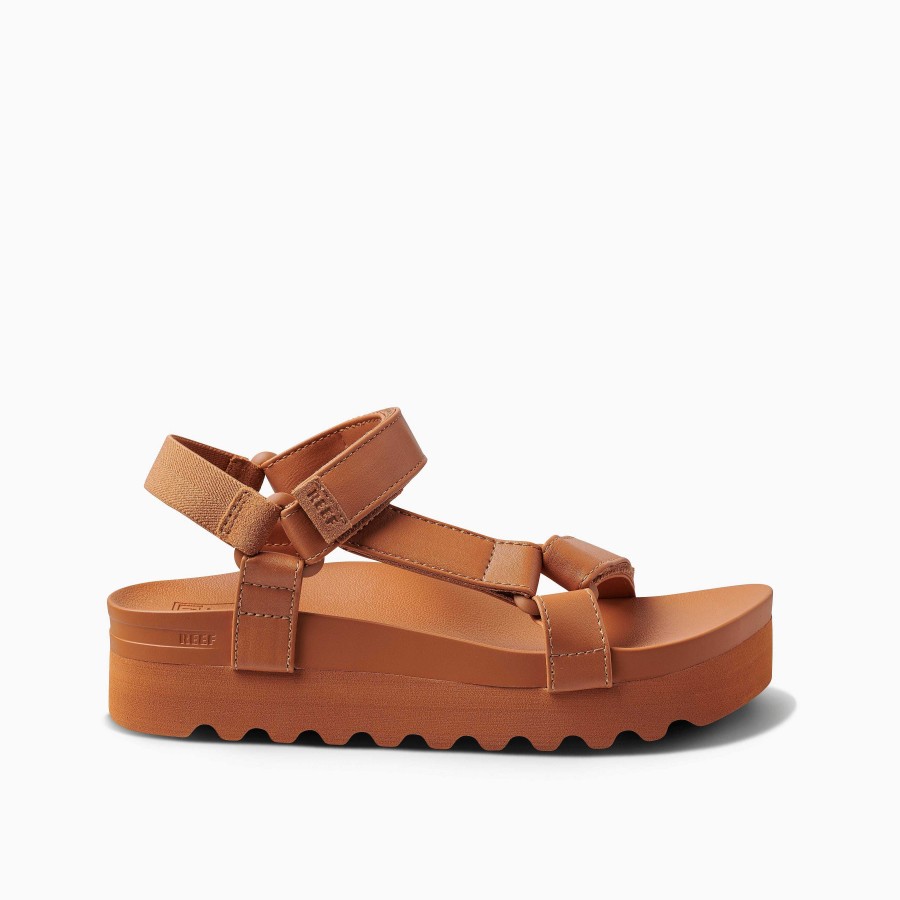 Vrouwen Reef Sandalen | Kussen Rem Hallo Cognac