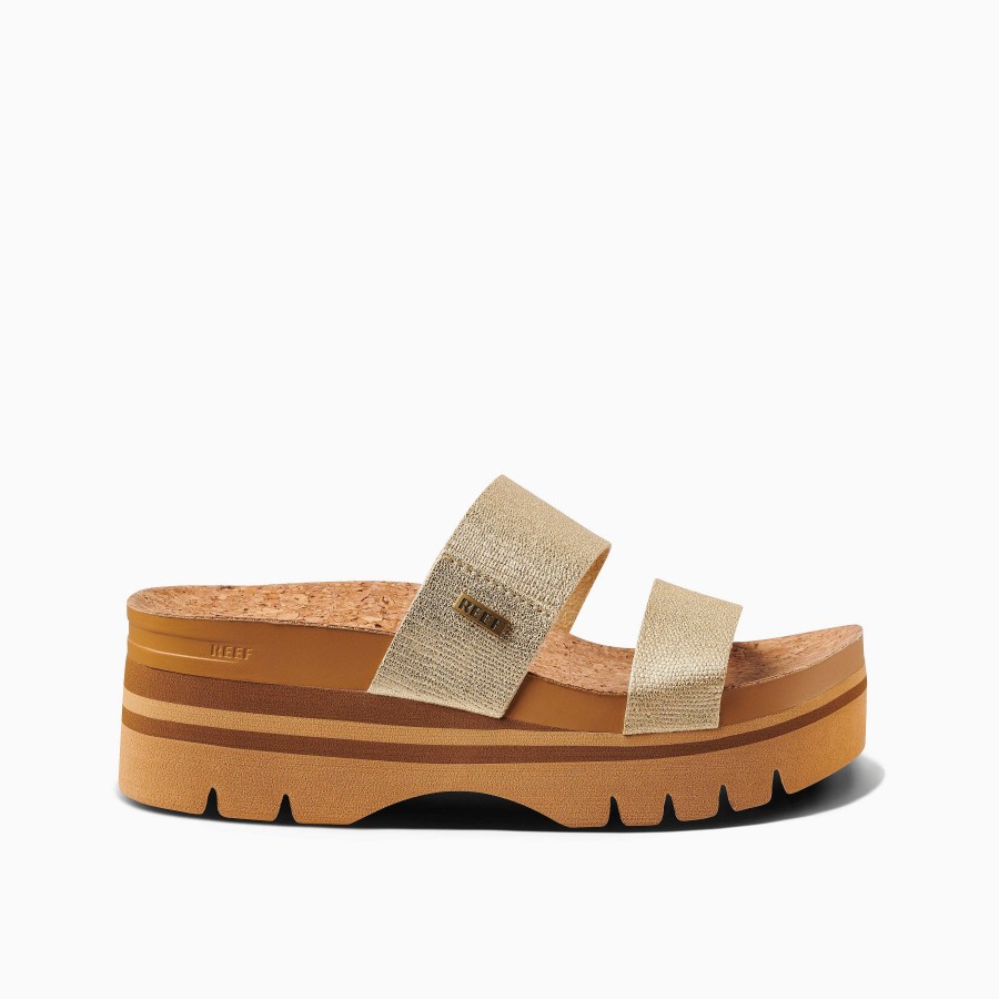 Vrouwen Reef Sandalen | Kussen Vista Hoger Champagne