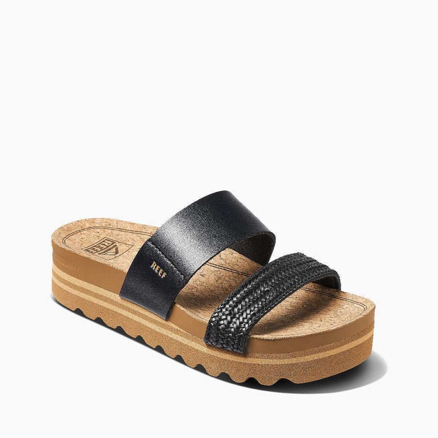 Vrouwen Reef Sandalen | Kussen Vista Hallo Zwarte Vlecht