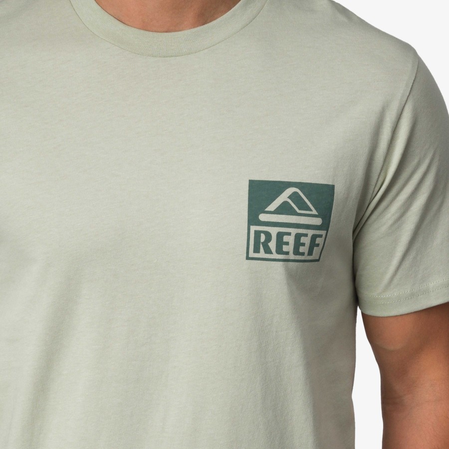 Heren Reef T-Shirts | Palms T-Shirt Met Korte Mouwen Woestijn Salie