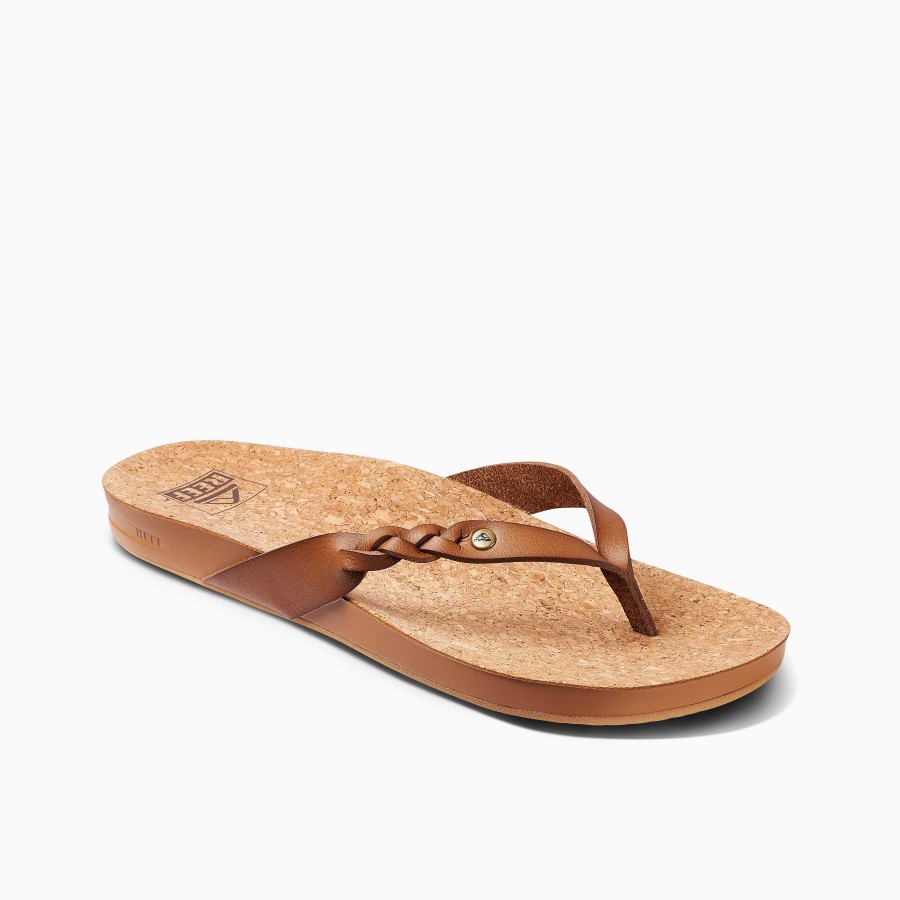 Vrouwen Reef Sandalen | Kussen Court Twist Koffie