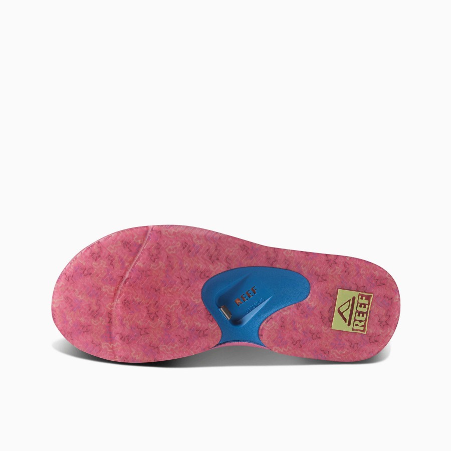 Heren Reef Slippers | Waaien Zigzag Blauw