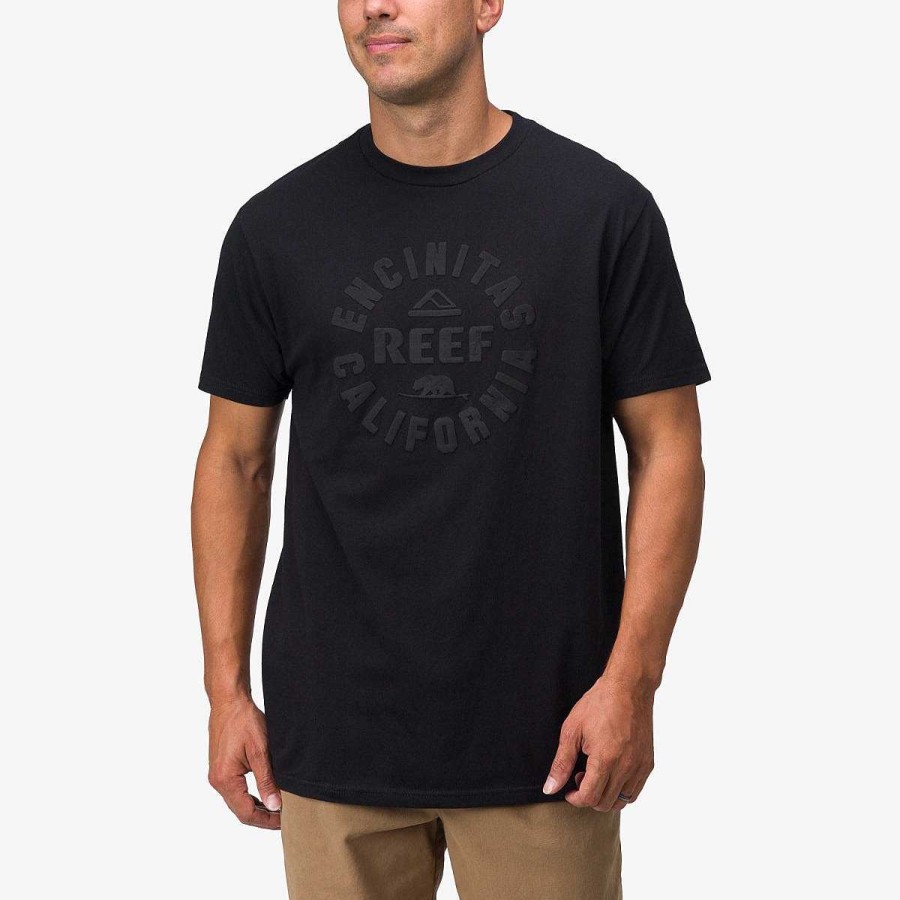 Heren Reef T-Shirts | Rancho T-Shirt Met Korte Mouwen Zwart Zwart