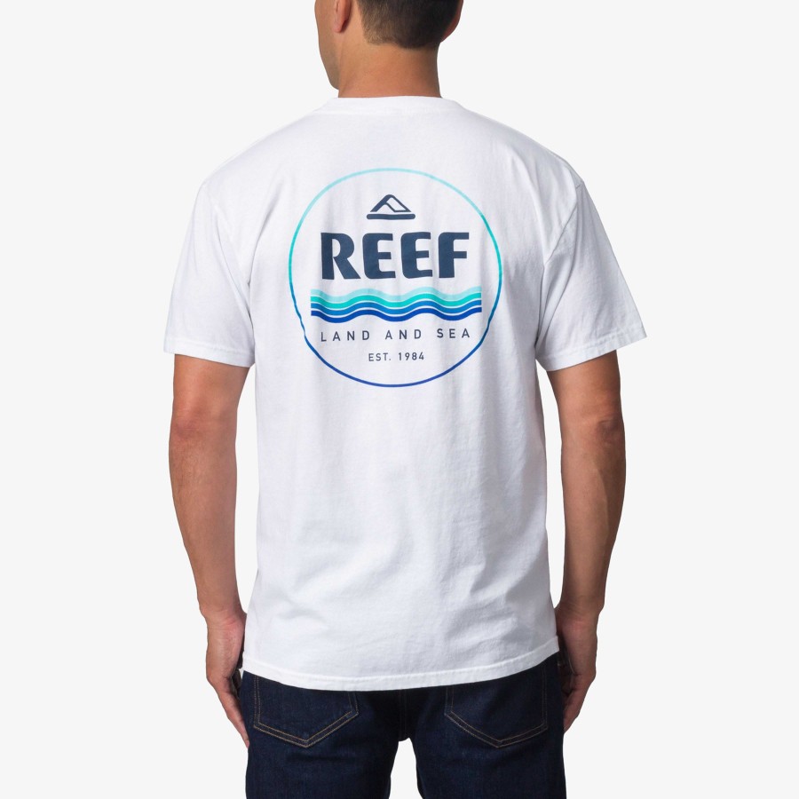 Heren Reef T-Shirts | Cali Circle T-Shirt Met Korte Mouwen Wit