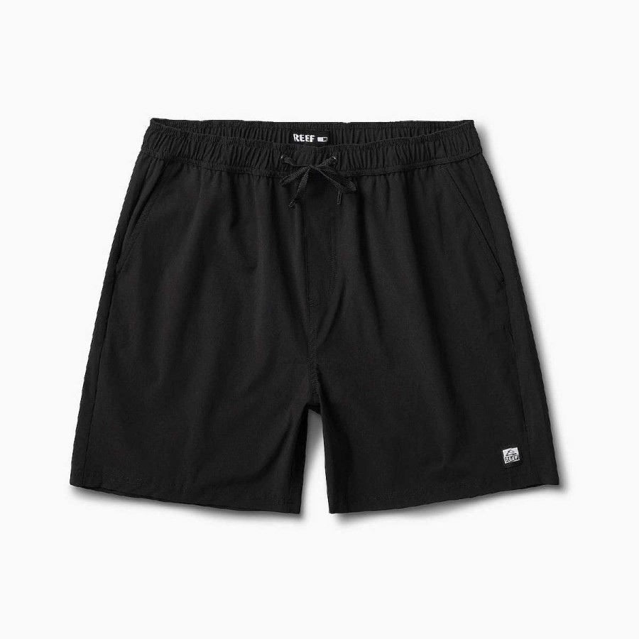 Heren Reef Shorts En Boardshorts | Fields Elastische Taille Walk Short 17" Kaviaar