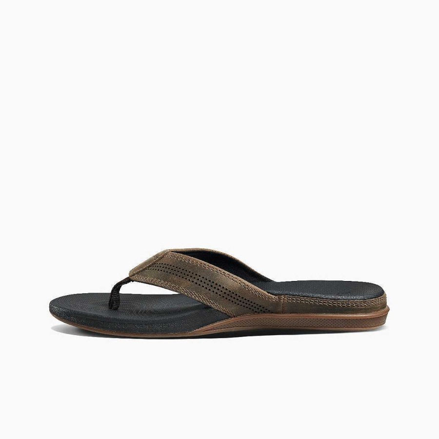 Heren Reef Slippers | Kussen Lux Bruin/Zwart