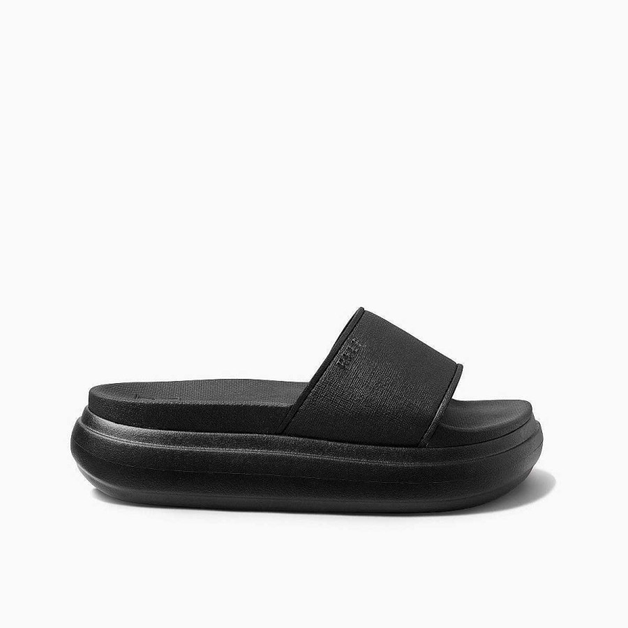 Vrouwen Reef Sandalen | Kussen Bondi Bay Zwart Zwart