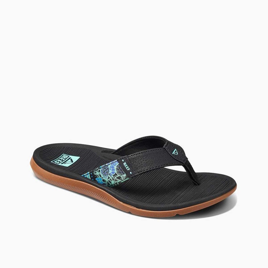 Vrouwen Reef Sandalen | Kerstman Ana Zwart Multi