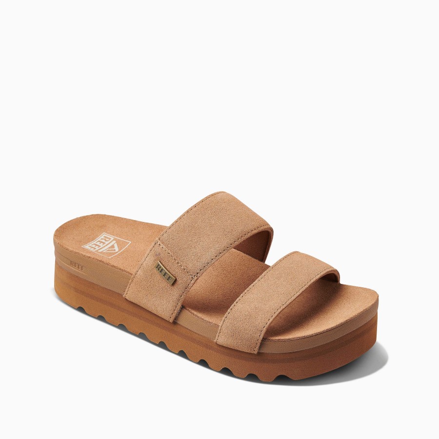 Vrouwen Reef Sandalen | Vista Hallo Suede Tabak