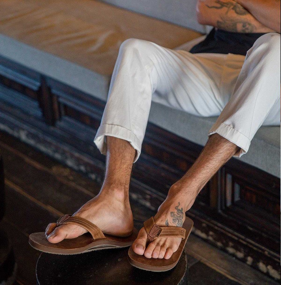 Heren Reef Slippers | Rif-Tekenaars Klassiek Bruin