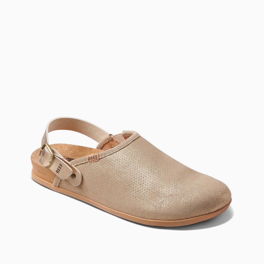 Vrouwen Reef Schoenen | Rifkussen Salie Suede Gouden Uur