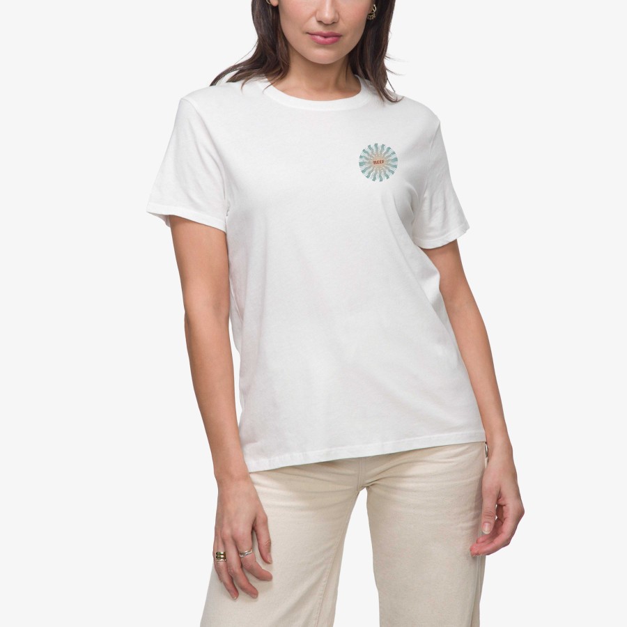 Vrouwen Reef T-Shirts | Ayesunrays T-Shirt Met Korte Mouwen Helder Wit