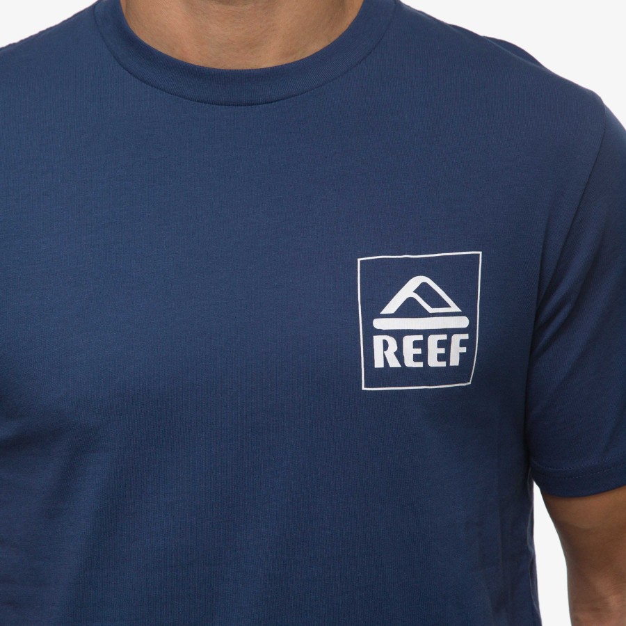 Heren Reef T-Shirts | Liberty T-Shirt Met Korte Mouwen Insigne Blauw