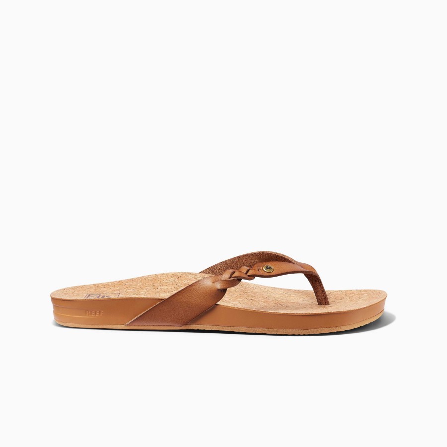 Vrouwen Reef Slippers | Kussen Court Twist Koffie