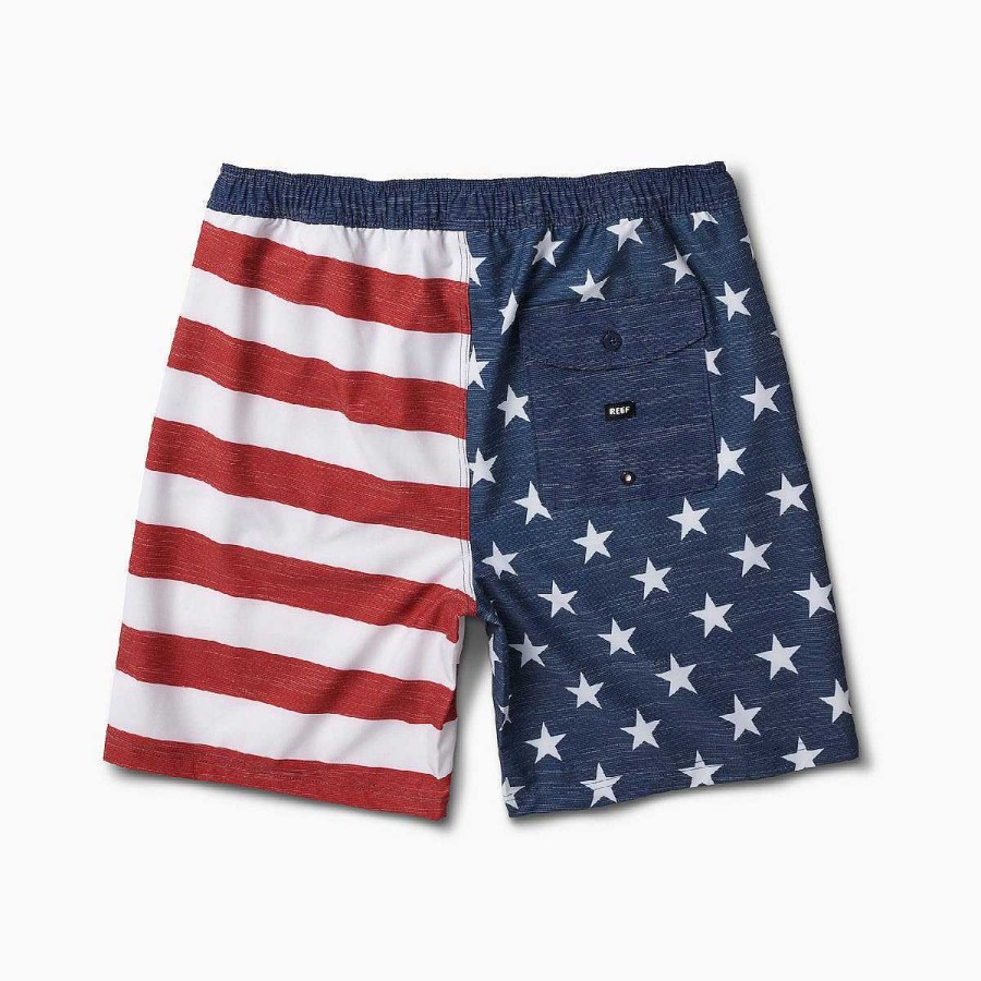 Heren Reef Shorts En Boardshorts | Hancock E-Taille Boardshort Insigne Blauw