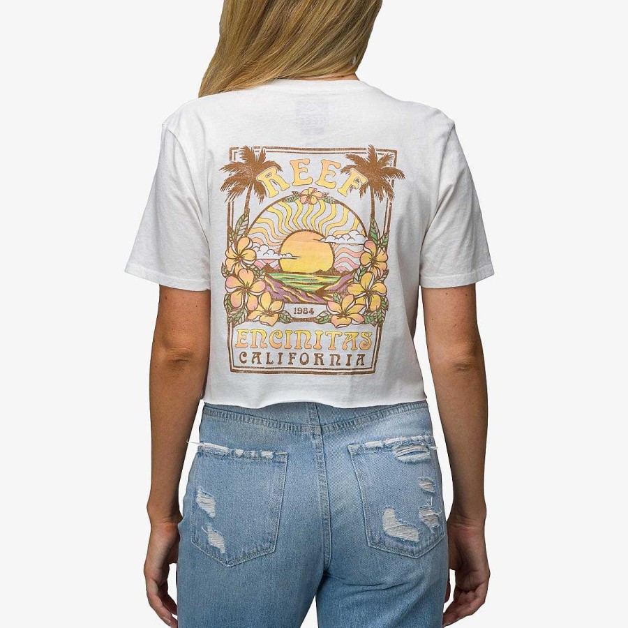 Vrouwen Reef T-Shirts | Supercrop T-Shirt Met Korte Mouwen Heemst