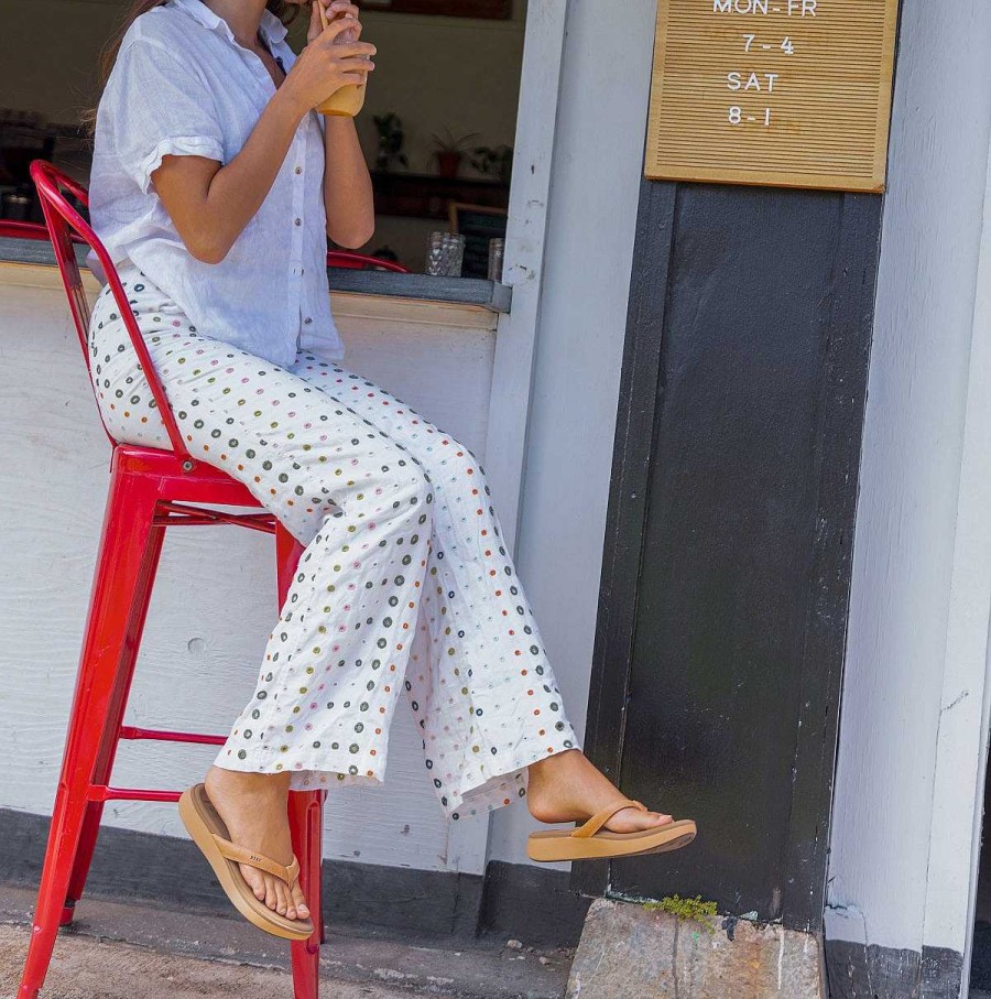 Vrouwen Reef Slippers | Kussen Wolk Natuurlijk