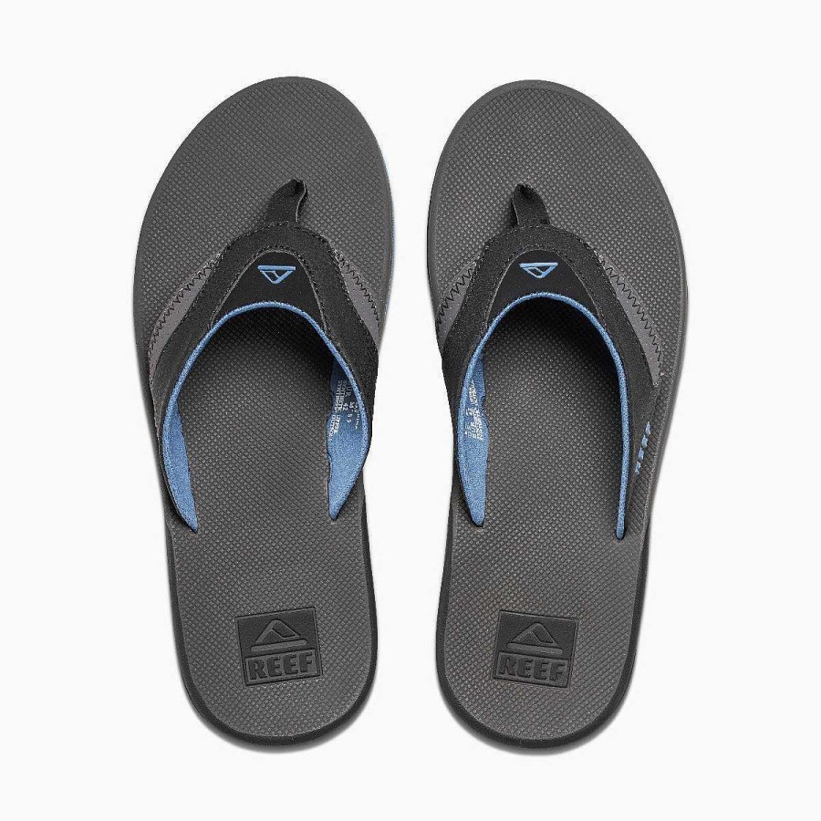 Heren Reef Slippers | Waaien Grijs/Lichtblauw