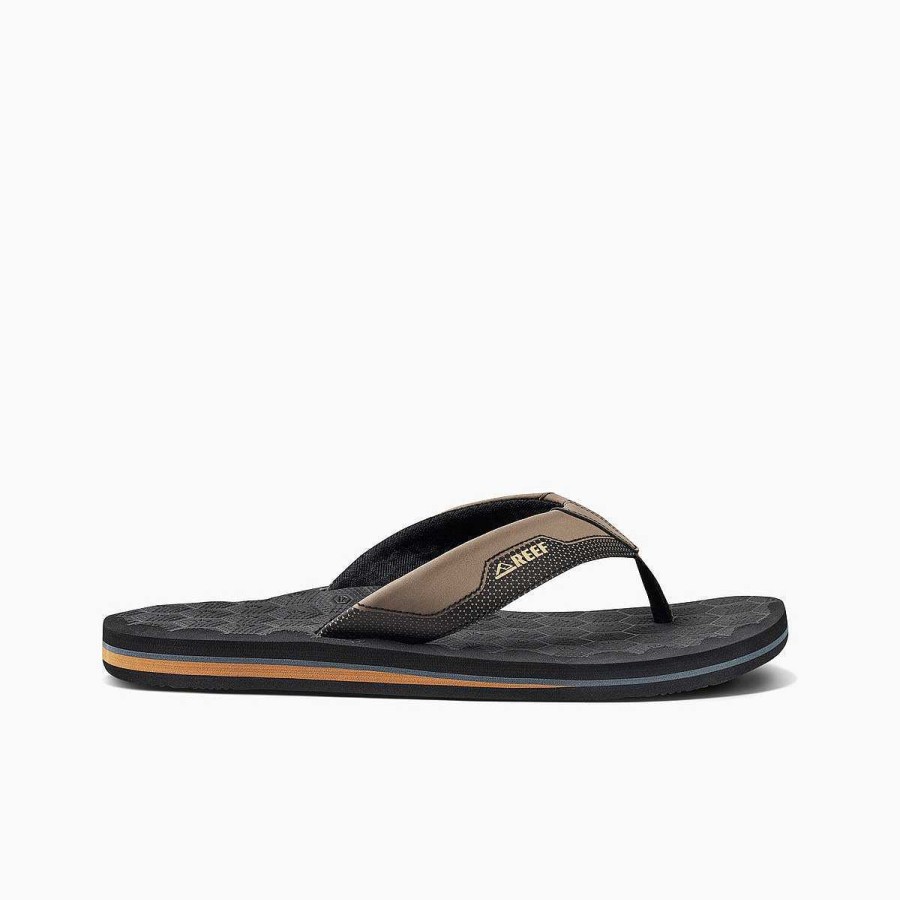 Heren Reef Slippers | De Ripper Zwart/Bruin