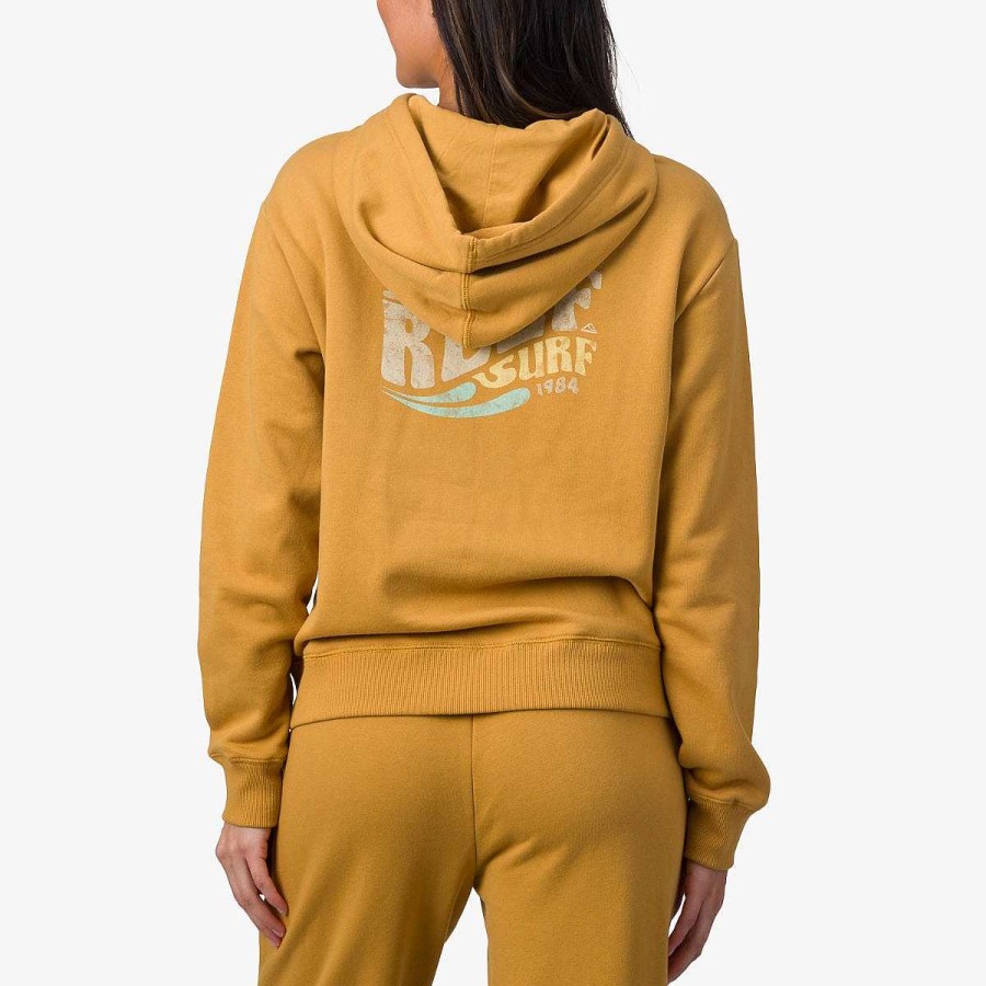 Vrouwen Reef Hoodies En Jassen | Marina Fleecetrui Honing Mosterd