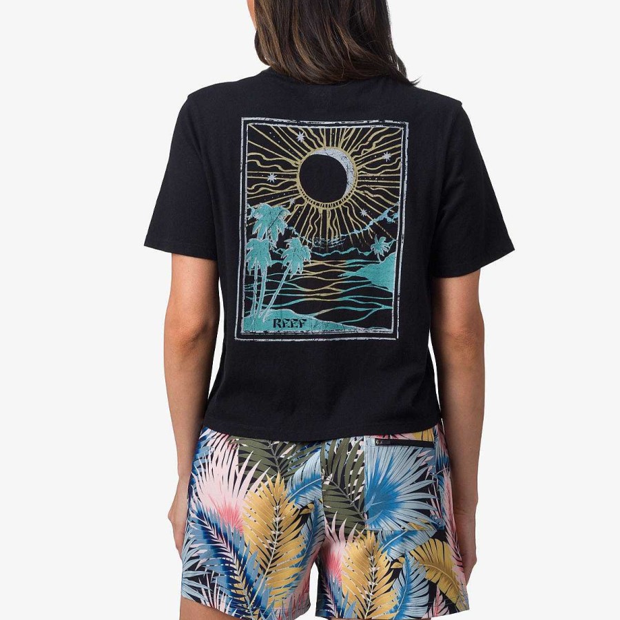 Vrouwen Reef T-Shirts | Dreamscape Gewas-T-Shirt Kaviaar