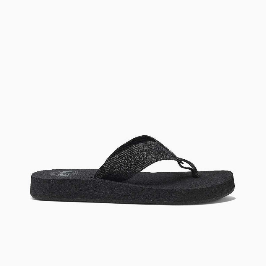 Vrouwen Reef Sandalen | Zandig Zwart Zwart