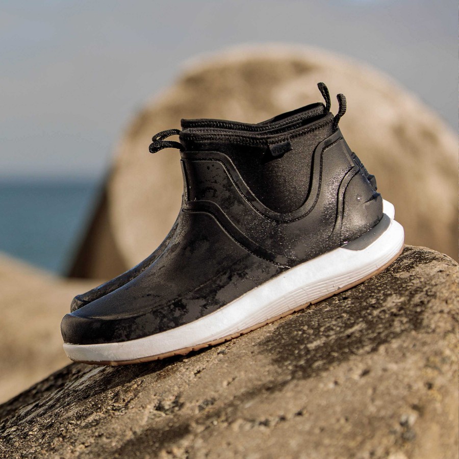 Heren Reef Schoenen | Zwelzool Scallywag Zwart/Wit/Gom