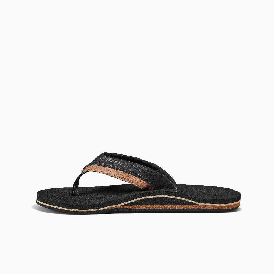 Heren Reef Slippers | Kussen Dawn Zwart/Bruin