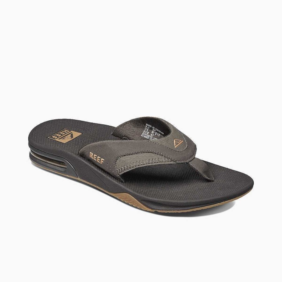 Heren Reef Slippers | Waaien Bruin/Gom