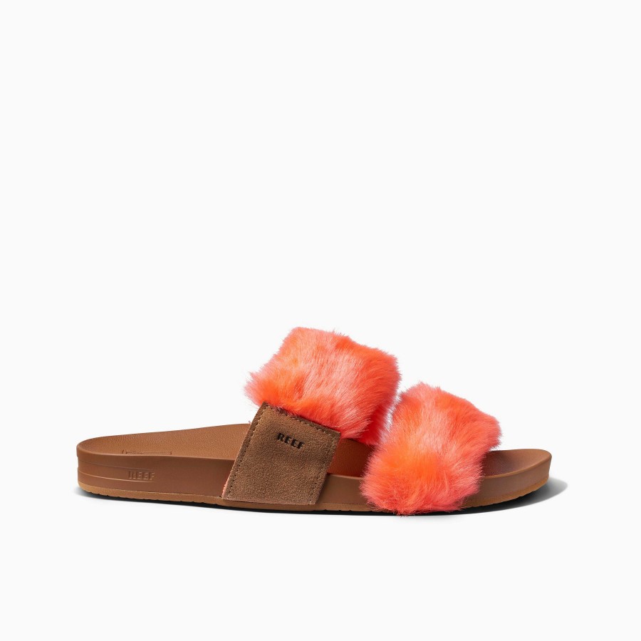 Vrouwen Reef Sandalen | Kussen Vista Cosy Neon Klaproos