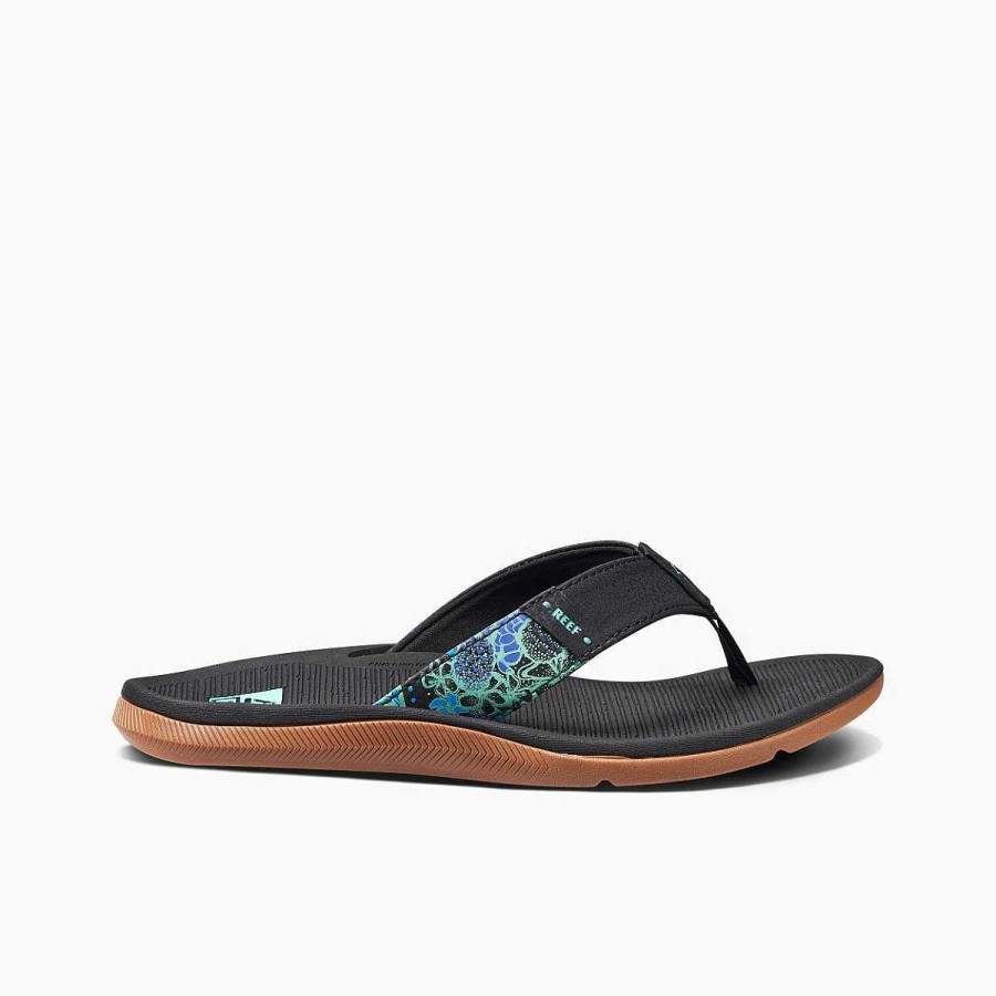 Vrouwen Reef Sandalen | Kerstman Ana Zwart Multi