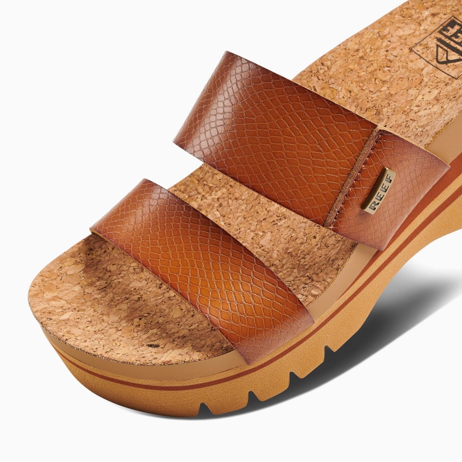 Vrouwen Reef Sandalen | Kussen Vista Hoger Cognac